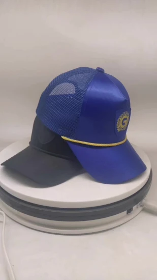 Fashion Custom Sports 5 Panel Gummi-PVC-Logo-Seil-Baseballkappe, wasserdichte, lasergeschnittene, gebohrte, perforierte Mütze, marineblaue Papa-Mütze mit gebogener Krempe